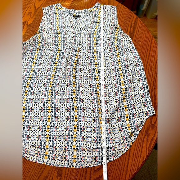 Premise Studio Blue Sleeveless V Neck Blouse 2X Plus Size - Picture 12 of 13